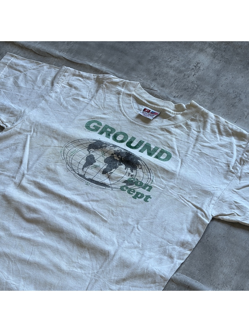 RARE 1982 Ground Concept Vintage Graphic Skate Tee